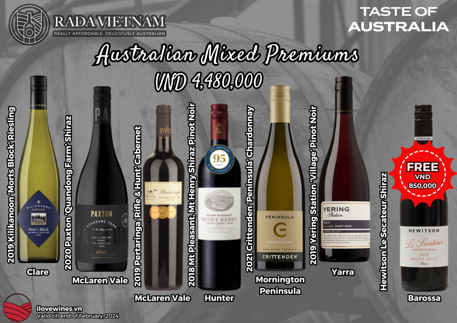 Australian Mixed Premiums Rada Wines